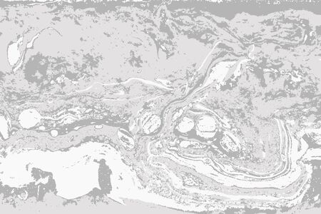 Gray and gold agate ripplle pattern. Simple marble monochrome background. Minimalismのイラスト素材