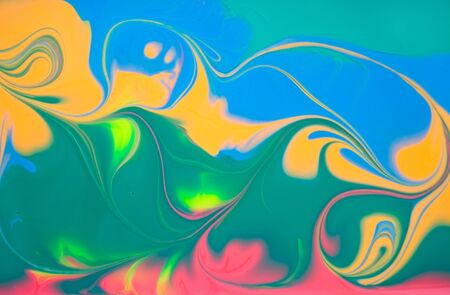 Colorful fluid art design. Abstract ink template