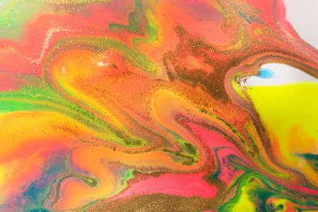 Beautiful vivid marble pattern. Fluorescent bright background.