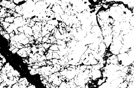 Black and white marble cracks simple texture. Vector illustration.のイラスト素材