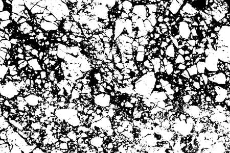 Black and white marble cracks simple texture. Vector illustration.のイラスト素材