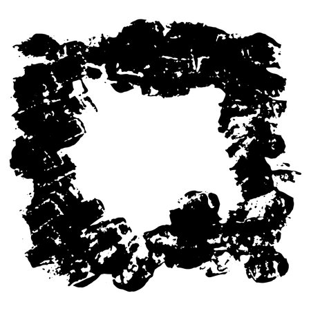 Ink vector brush stroke frame. Vector illustration. Grunge texture.のイラスト素材