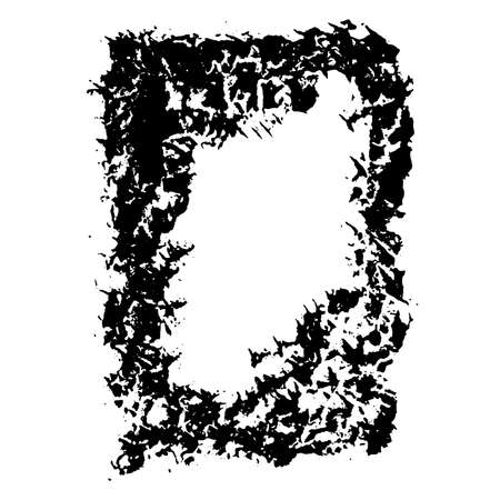 Ink vector brush stroke frame. Vector illustration. Grunge textureのイラスト素材