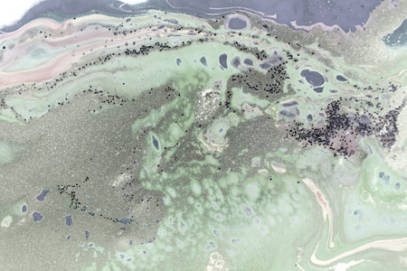 Pale green agate imitation pattern. Simple marble liquid texture.