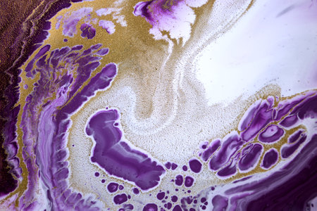 Marble purple acrylic texture. Agate ripple background.