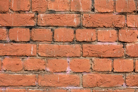 Close up old brick wall. Grunge texture.