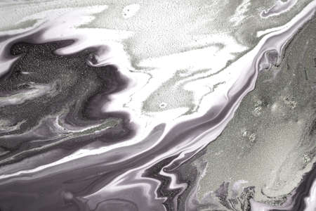 Light grey marble texture. Liqued ink background.