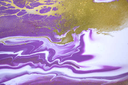 Marble simple liquid abstract background with gold dust.