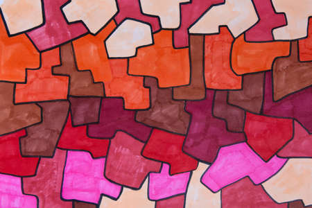 Red and brown marker artwork texture. Abstract background.