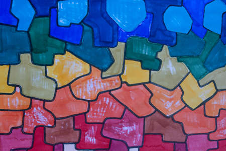 Rainbow marker artwork texture. Abstract background.