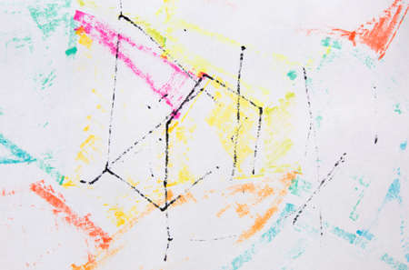 Abstract grunge marker texture. Stock illustration.の写真素材