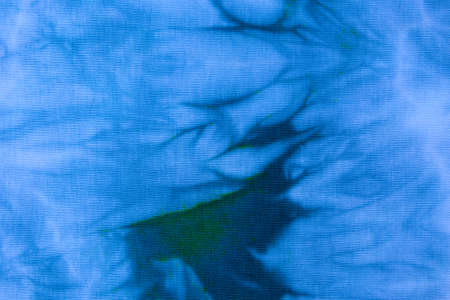 Close up tie dye fabric pattern. Hand made texture.の写真素材