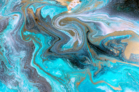 Turquoise imitation stone background. Blue texture.の写真素材