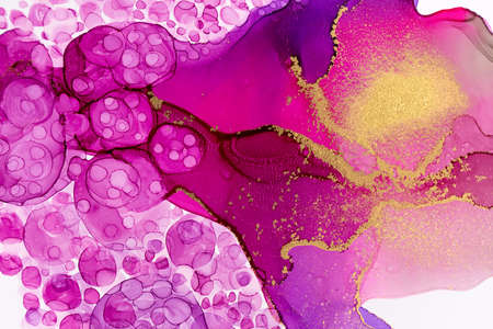 Beautiful burgundy color aquarelle pattern. Macro wash drawing texture with drops.