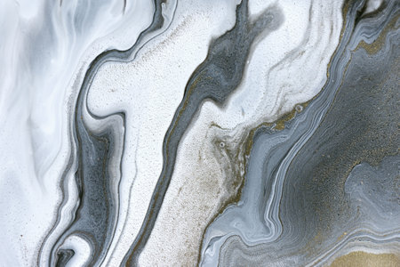 Light abstract white, black and gold marble texture.の写真素材