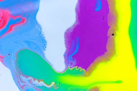Abstract liquid ink gradient pattern. Fluorescent liquid bright texture.