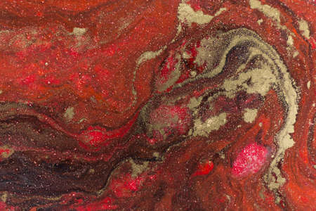 Magic dark red and gold artwork background