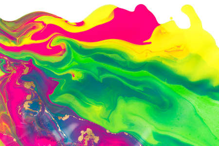 Fluorescent mix ink abstract background. Modern colorful texture.