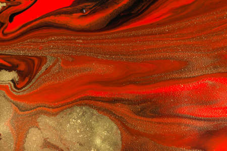 Christmas holiday style marble gold and red background.
