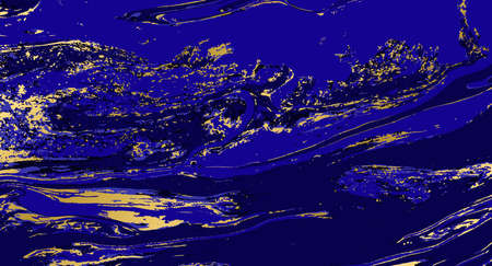 Vector marble blue and gold textureのイラスト素材