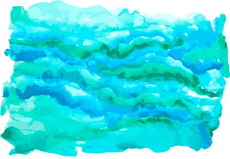 Watercolor Vector Gradient Blue Background on Sea Styleのイラスト素材