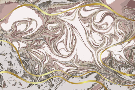 Light Beige and Gold Marble Vector Backgroundのイラスト素材