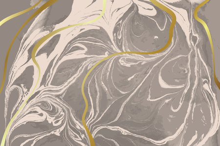 Light Beige and Gold Marble Vector Backgroundのイラスト素材