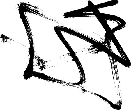Grunge Dry Brush Abstract Contemporary Patternのイラスト素材