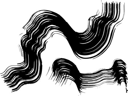 Bry Brush Wave Stroke Patternのイラスト素材