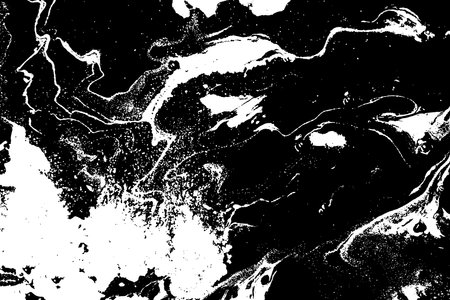 Abstract Marble Black and White Grunge Texture.のイラスト素材