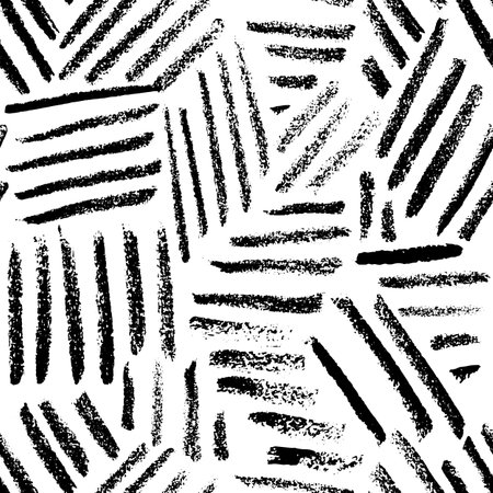 Chalk Strips Simple Seamless Patternのイラスト素材