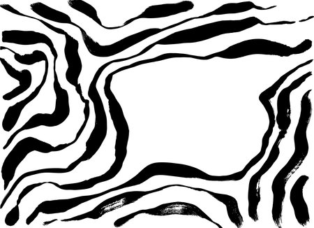 Grunge Ink Dry Brush Abstract Texture with Copyspace.のイラスト素材