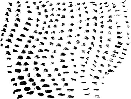 Hand Drawn Chalk Print Wavy Patternのイラスト素材