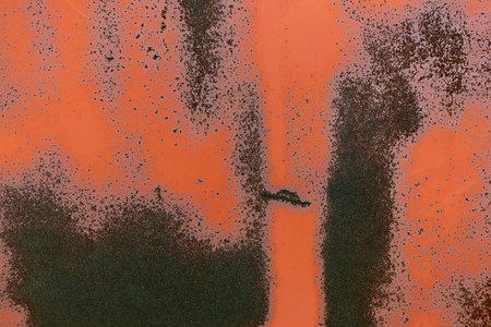 Metal Rusty Painted Surface Close Up Orange Texture