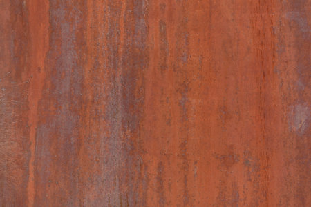 Metal Rusty Painted Surface Close Up Orange Textureの写真素材