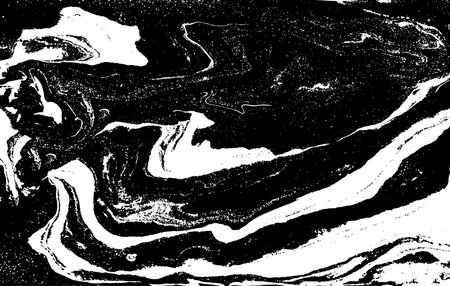 Abstract Marble Black and White Grunge Texture.のイラスト素材