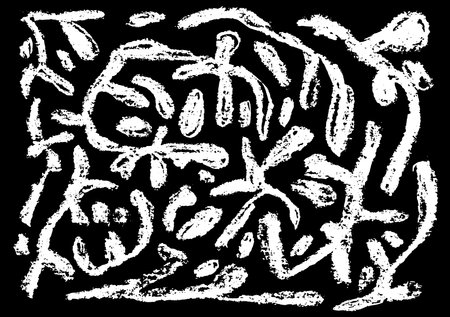 Grunge Chalk Abstract Contemporary Patternのイラスト素材