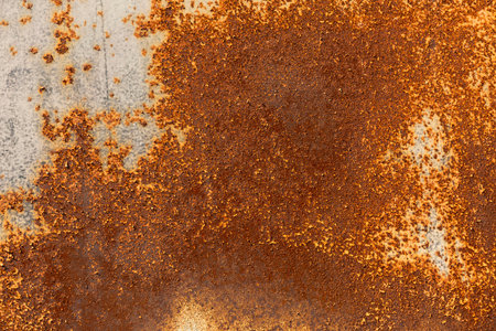 Old Rusted Metal Painted Close Up Texture