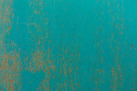 Grunge Rusty Green Color Textureの写真素材