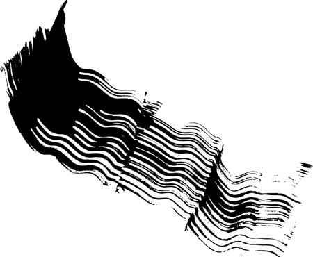 Dry Brush Wave Broad Stroke Elementのイラスト素材