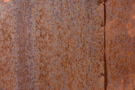 Old Rusted Metal Painted Seam Textureの写真素材