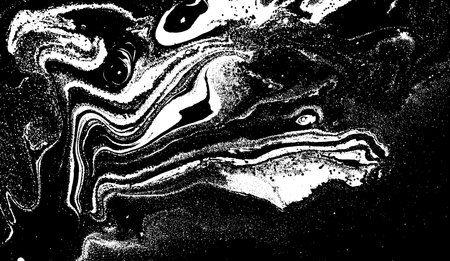 Abstract Marble Black and White Grunge Texture.のイラスト素材
