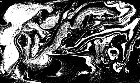 Black and White Marble Abstract Backgroundのイラスト素材