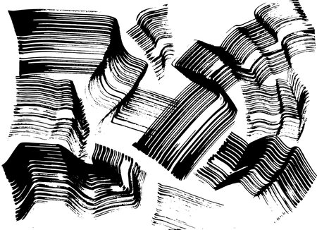Grunge Ink Dry Brush Abstract Backgroundのイラスト素材