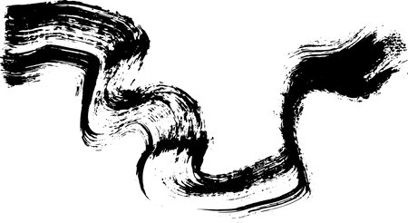 Dry Brush Grunge Wave Stroke Textureのイラスト素材