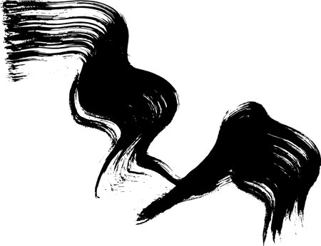 Dry Brush Grunge Wave Stroke Textureのイラスト素材