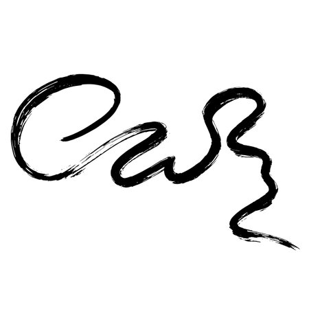 Dry Brush Grunge Wave Stroke Textureのイラスト素材