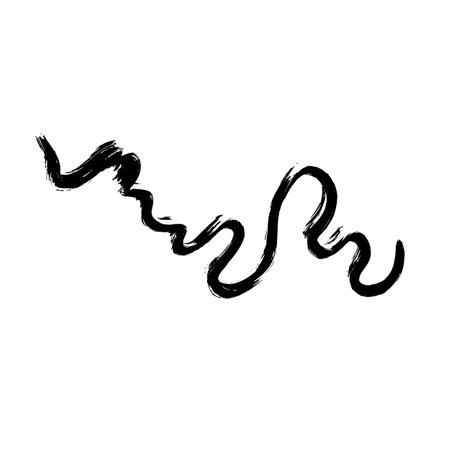 Elegant Dry Brush Grunge Wave Stroke Textureのイラスト素材