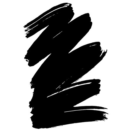 Hand Drawn Painted Brush Grunge Stroke Banner for Text Boxesのイラスト素材