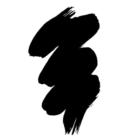 Hand Drawn Painted Brush Grunge Stroke Banner for Text Boxesのイラスト素材